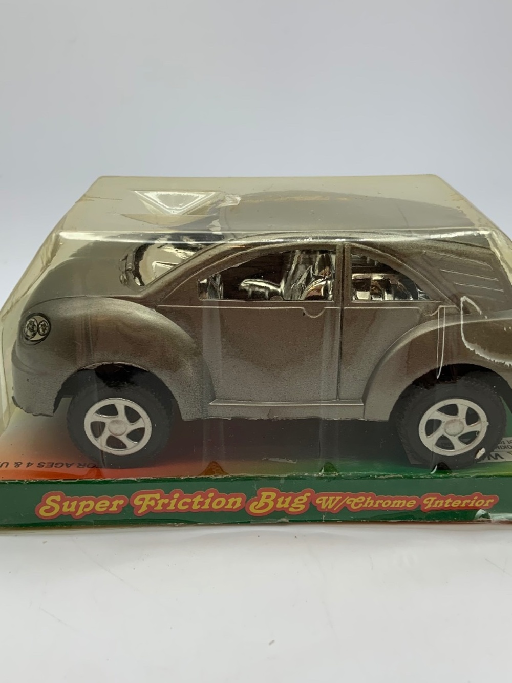 Vintage Super Friction Bug w/ Chrome Interior Toy Car Good Old Values Regent